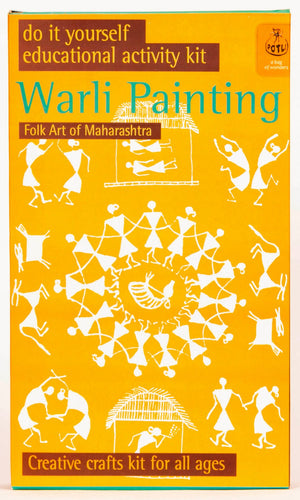 POTLI Handmade DIY Educational Colouring Kit - Warli Painting of Maharashtra for Young Artists (5 Years +)