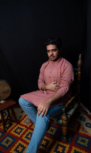 Blockprinted Long Kurta