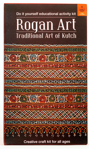 POTLI Handmade DIY Educational Colouring Kit - Rogan Art of Kutch for Young Artists (5 Years +)