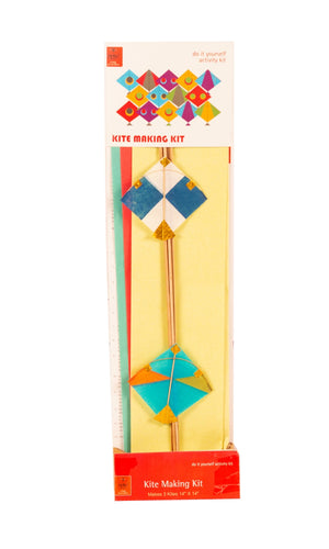 POTLI Handmade Kite Making Craft Kit ( Makes 3 kites) for all ages
