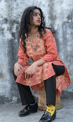 Shibori Cotton Kurta