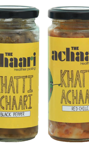 The Achaari Khatti Achaari Black Pepper & Khatti Achaari Red Chilli