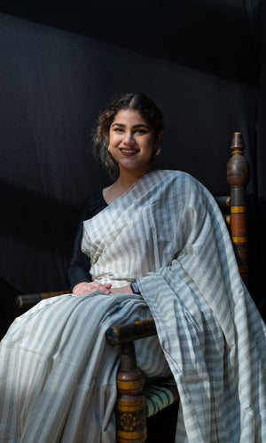 Stripes Chanderi Sari