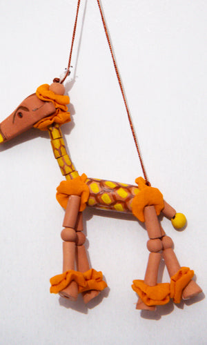 Terracotta Ziraffe Doll Wall Hanging